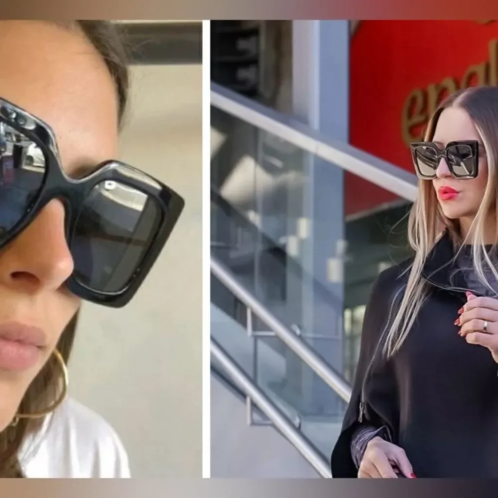 GUCCI GG0435S Oversized Square oversized square sunglasses in black NWT $610